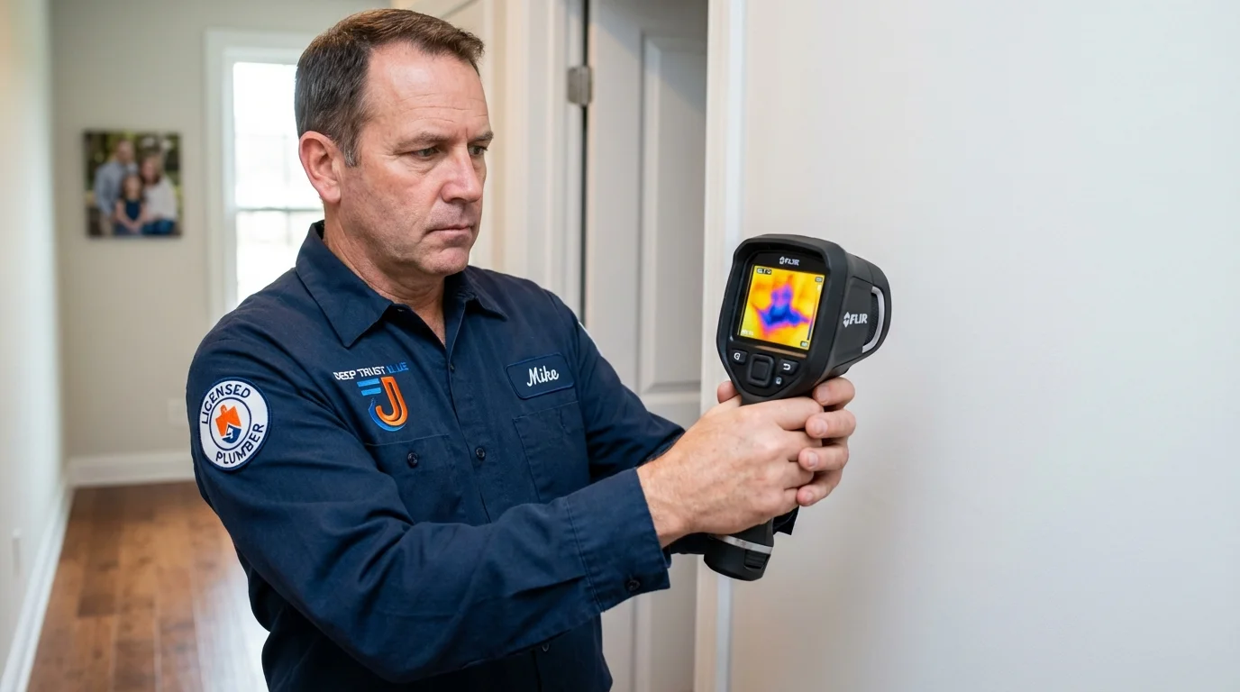 Thermal imaging leak detection by Johns Plumbing LLC in Star City
